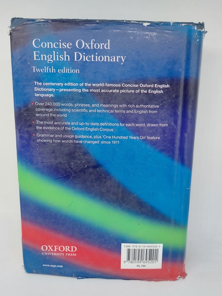 Old　Naresh　Purchaser　Indian　Books　English　Oxford　Concise　Seller　Dictionary:　Edition