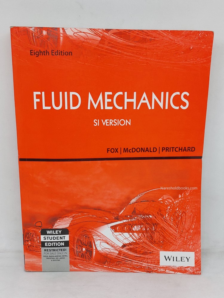 Fluid mechanics si version eighth edition by fox mcdonald