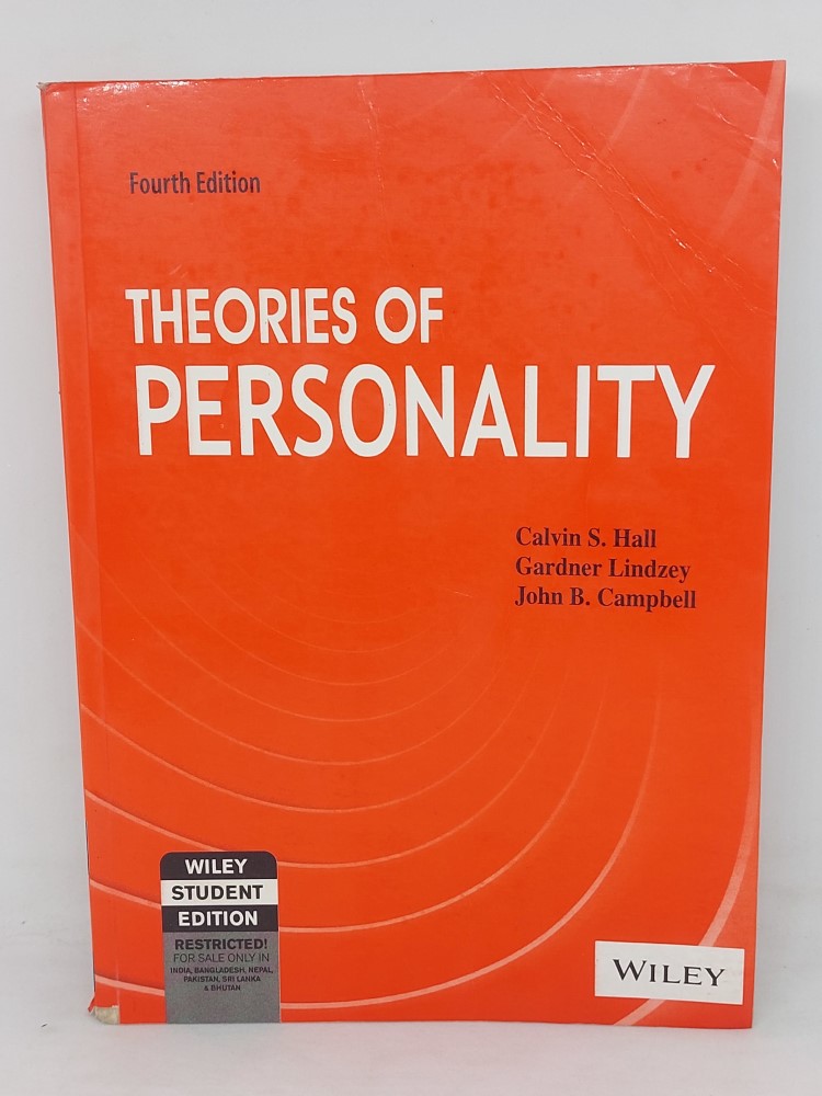 Theories of personality by Calvin S Hall fourth Edition