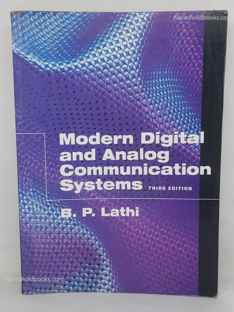 Modern digital and analog communication system third edition b p lathi