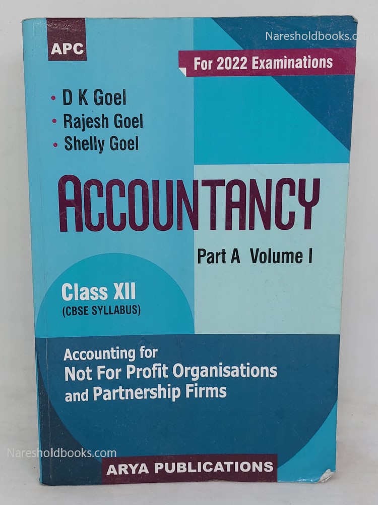 apc accountancy part a volume 1 accounting for profit organisations and partnership firms class 12