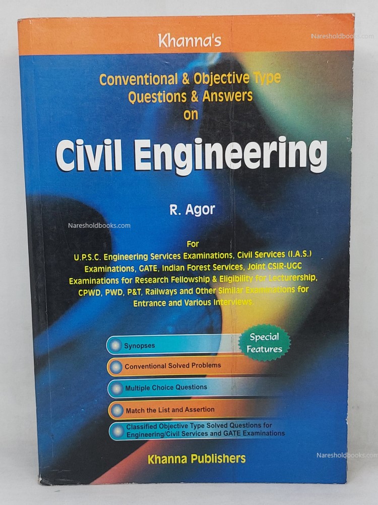 Conventional & Objective Type Questions & Answers on Civil Engineering r agor