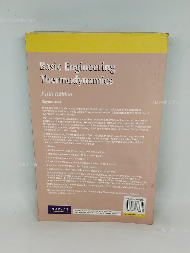 Basic Engineering Thermodynamics fifth edition by rayner joel
