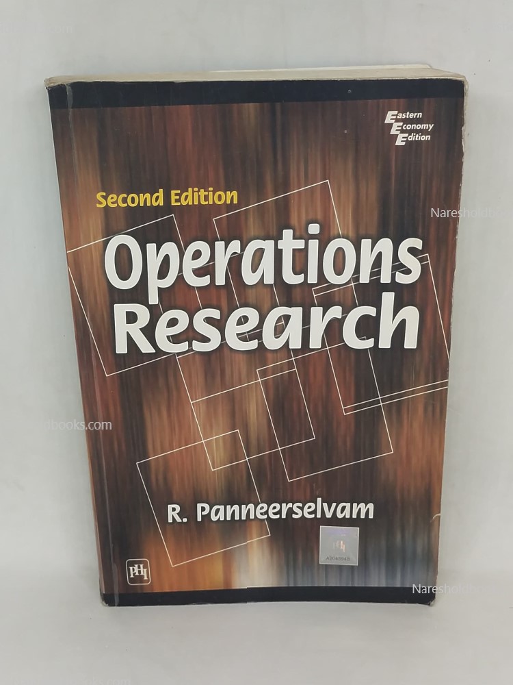 Operation Research 2nd edition R. Panneerselvam