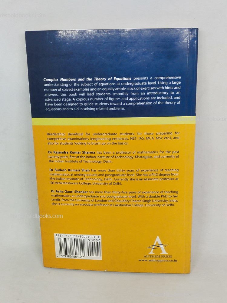 Complex Numbers and the Theory of Equations by Rajendra Kumar Sharma