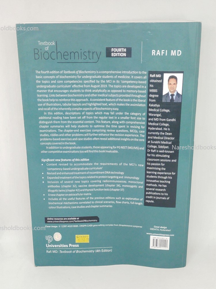 Textbook of Biochemistry, 4th Edition MD Rafi