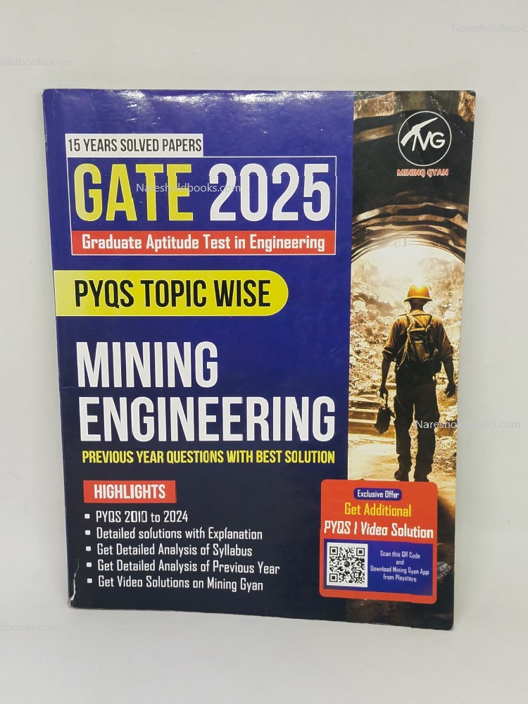 GATE 2025 Mining Engineering PYQS TOPIC WISE by Vinod Kumar Chandrakar