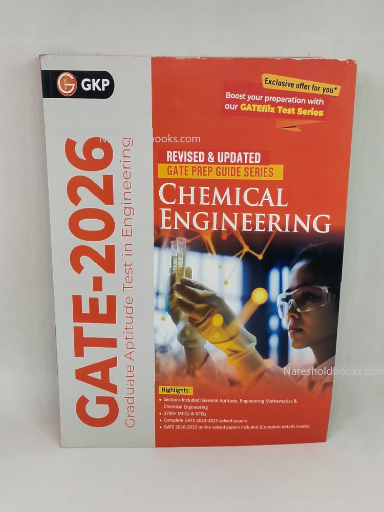 GKP GATE 2026 Chemical Engineering Master Guide with 3700+ MCQs, NTQs & Solved Papers 2022–2025 Complete Coverage of General Aptitude, Engineering ... GATE Aspirants With GATEflix Test Series By G.K