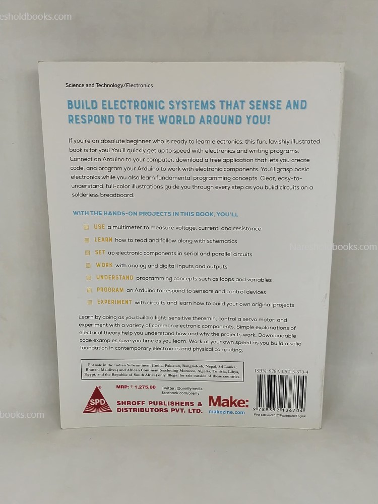 MAKE Learn Electronics with Arduino An Illustrated Beginner's Guide to Physical Computing (Grayscale Indian Edition) jody culkin and ere hagan