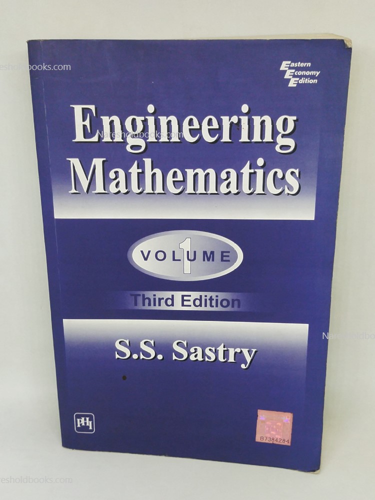 Engineering Mathematics 3rd edition ss sastry