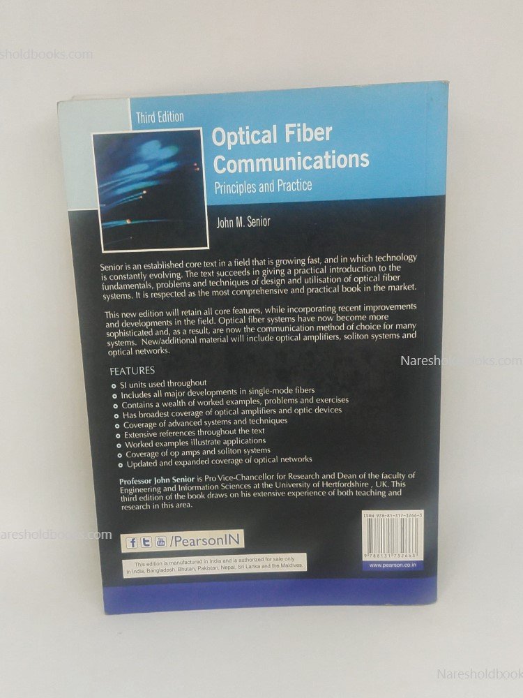 Optical Fiber Communication: Principles and Practice | 3rd Edition | J M Senior - Image 2