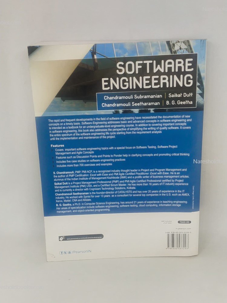 Software Engineering by BG Geetha Saikat Dutt Chandramouli Seetharaman Chandramouli Subramaniam