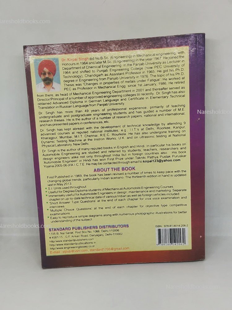 Automobile Engineering Vol-2 by Dr. Kirpal Singh