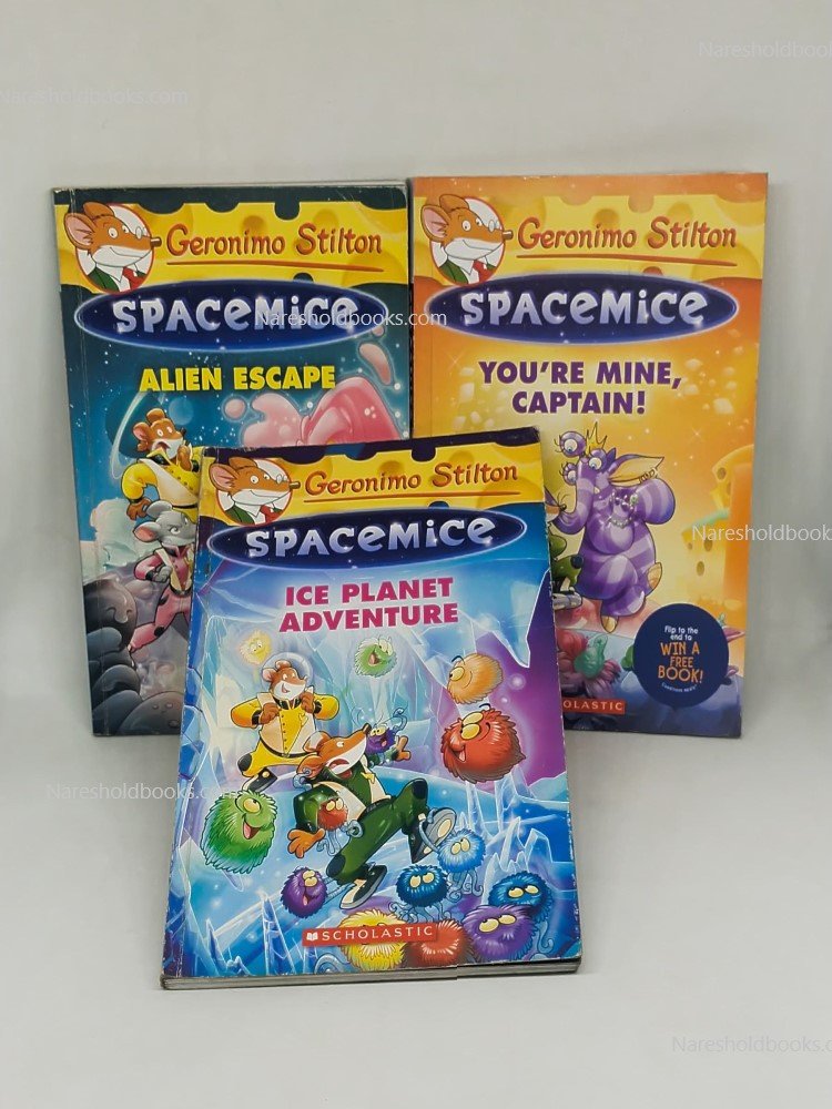 Geronimo Stilton Spacemice Ice Planet Adventure, Youre Mine Captain & Alien Escape (set of 3)